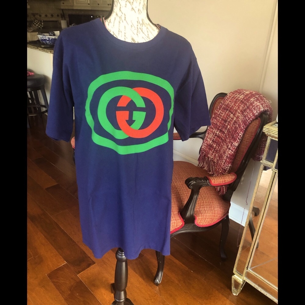 Gucci navy tshirt NWT XS & XL oversized